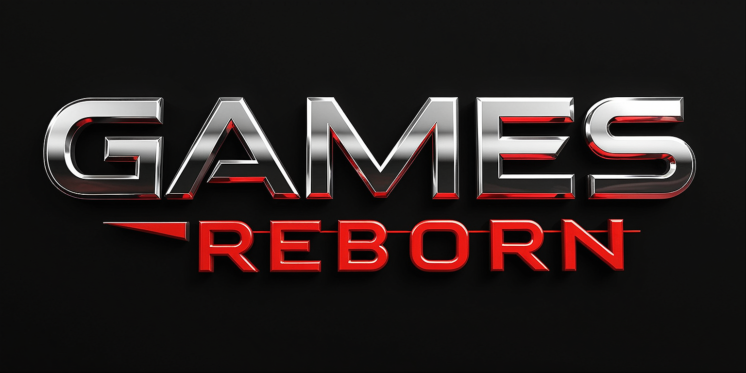 Beveled 3D Metallic Wordmark